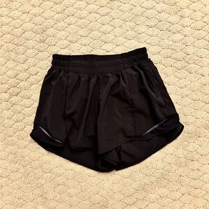 Lululemon Athletica Black Athletic Shorts Moisture-Wicking